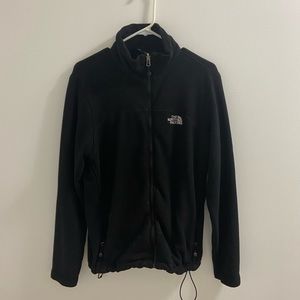 Black north face zip up fleece